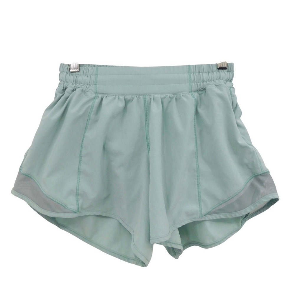 Lululemon Hotty Hot Short II Long 4" Frosted Pine Size 4 Running Workout